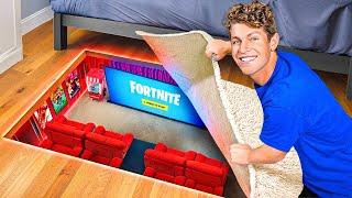 I Built a SECRET Movie Theater in My Room