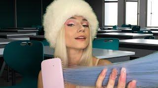 ASMR Eastern European Exchange Students Plays With Your Hair in Class AGAIN Accent Roleplay