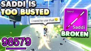 SADDI Is One of The Most BUSTED SWORDS In Blox Fruits... Bounty Hunt