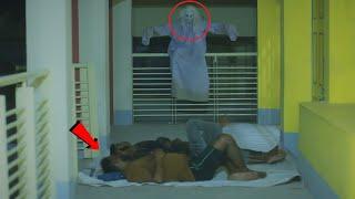 ngakak  Prank Pocong bocil lagi tidur sampe kocar kacir 2022