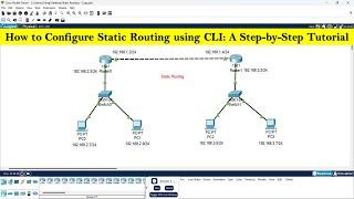 How to configure static routing using CLI  Static Routing configuration step by step