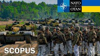 NATO Troops and Combat Vehicles Arrive in Ukraine