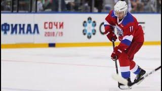 Vladimir Putin scores 8 goals in ice hockey game  CCTV English