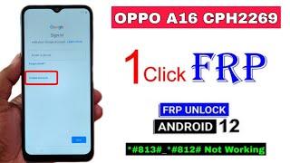 OPPO A16 FRP BYPASS ANDROID 12  Without Pc  Oppo A16 Google Account Remove Android 12  100% Free