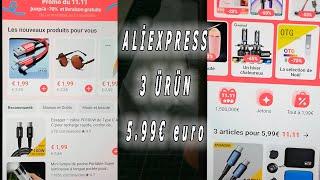 ALİEXPRESS 3 ÜRÜN 5.99€ euro #aliexpress