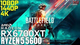 Battlefield 2042  Ryzen 5 5600 + RX 6700 XT  1080p 1440p 4K benchmarks