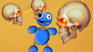 skull bomb bite and explode to death The Buddy vs rainbow friend  Kick The Buddy