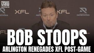 Bob Stoops Reacts to Arlington Renegades Opening Game Win vs. Vegas Vipers  XFL Post-Game