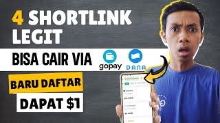 PASTI LEGIT 4 SHORTLINK TERBUKTI BAYAR HINGGA RATUSAN DOLLAR  - CARA HASILKAN UANG DARI SHORTLINK