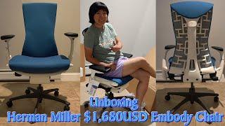 Unboxing Herman Miller Embody Chair  Ergonomic Home Office Chair  Great Investment