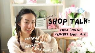 Lets Talk Shop First 3months of my Crochet Small Biz  IncomeExpensesAnalytics 