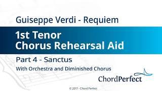 Verdis Requiem Part 4 - Sanctus - 1st Tenor Chorus Rehearsal Aid