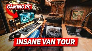 The Ultimate VANLIFE GAMING Van Tour  Ram Promaster