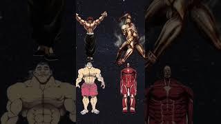 Yujiro e Yuichiro Hanma vs todos #shorts #animebattle  #bokunohero #baki #demonslayer #aot #kengan