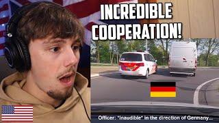 American Reacts Dutch & German Police Chase Stolen Van Across Borders