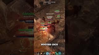 Diving The Enemy  Fractured Online PVP  New MMORPG  Fortress Battle  #fracturedmmo #shorts #mmo