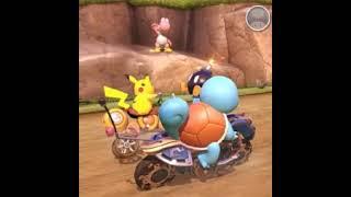 Squirtle Kills Pikachu in Yoshi Valley #pokémon #pikachu #nintendo #memes #mk8dx #supermario