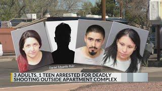 3 adults 1 teen arrested for deadly shooting outside Northeast Heights apartment complex