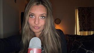 ASMR  anticipatory mouth sounds biting ice pack kisses stuttering coconut rain + more 