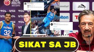 SIKAT si JB sa FIBA  COACH ng LATVIA Hindi Makalimutan ang TALO nila sa Gilas pilipinas 