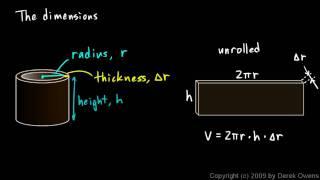 Calculus 7.4l - Cylindrical Shells Part 1