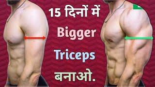 Triceps size increase exercise  triceps workout at gym