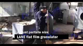 Flat die granulator granulation