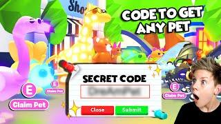 SECRET CODE To Get Any Pet FREE in Adopt Me Prezley