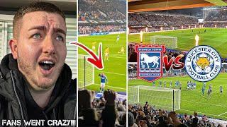 IPSWICH TOWN VS LEICESTER CITY  1-1  INCREDIBLE LIMBS AS TOWN SCORE 93RD MINUTE EQUALISER