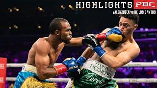 Valenzuela vs De Los Santos FIGHT HIGHLIGHTS September 4 2022  PBC on FOX PPV