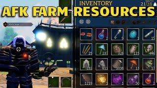 How to AFK FARM RESOURCES in DEVAS OF CREATION  Rock Maple Palm Wood Mushroom Moon Stone Berries 