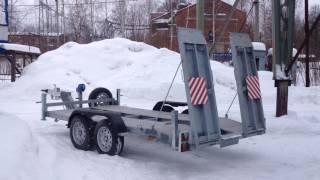 Прицеп эвакуатор для перевозки МКСМ-погрузчика