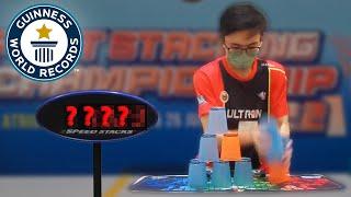 Fastest Speed Stacking EVER - Guinness World Records