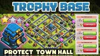 TOP 10 UNBEATEN TH12 TROPHY BASE WITH LINK  TH12 TROPHY PUSHING BASE  TH12 ANTI 3 STAR BASE