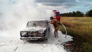 21 октября 2016  Пожар Возгорание авто на дороге Каракулино Вятское ВАЗ сгорел за считанные минуты