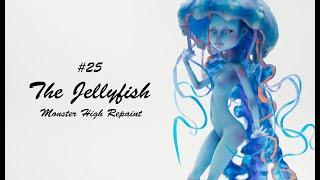 The Jellyfish - I made the prettiest glowing in the dark underwater creature - OOAK doll figurine