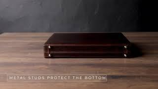 Leather Attaché Case Briefcase - The Golden Bowl  Time Resistance Official Video