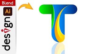 Letter T logo Design In Illustrator