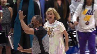 Coach Kim Mulkey HARASSES Ref ON THE COURT After Not Getting Foul Called In #6 LSUs Upset LOSS