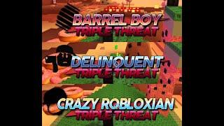 Survive the Disasters 2 Barrel Boy Delinquent and Crazy Robloxian Death Combo