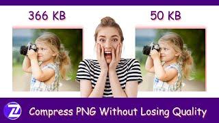 Compress PNG file without losing quality - Reduce PNG Image Size