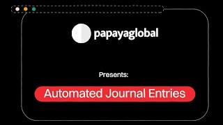 Automated Journal Entries