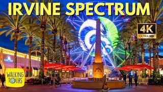 Irvine Spectrum Center  HUGE Upscale Shopping Mall  Walking Tours for Treadmills  4K Walking Tour