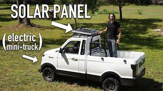 I added a solar panel to charge my $2000 electric truck