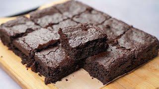 No Egg No Oven Fudgy Brownie Recipe  Eggless Brownie Recipe Without Oven  Yummy