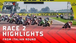 HIGHLIGHTS from Race 2 at Cremona   2024 #ItalianWorldSBK 