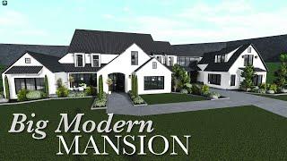 BIG MODERN MANSION BLOXBURG SPEEDBUILD