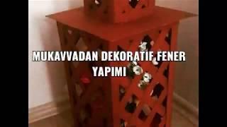 Mukavva kartonundan dekoratif fener yapımı