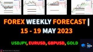 Forex Weekly Forecast  USDJPYEURUSDGBPUSDGOLD  15th - 19th May 2023 - By Vladimir Ribakov