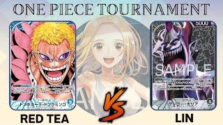 ワンピカード  ONE PIECE CARD GAME TOURNAMENT   青ドフラミンゴ VS 黒モリア 